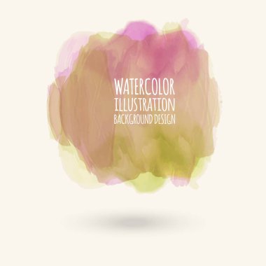 Beyaz arkaplanda soyut suluboya.