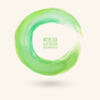 Suluboya daire doku. Vektör daire öğeleri