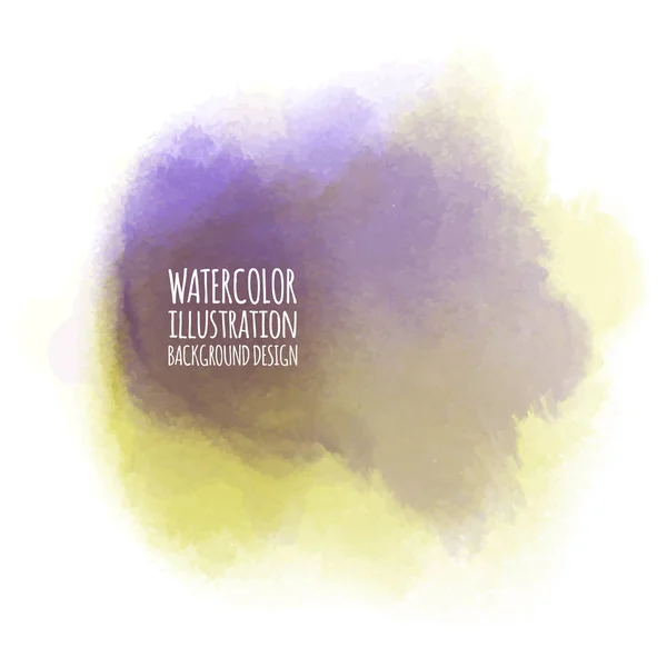 Abstracte aquarel op witte achtergrond. — Stockvector