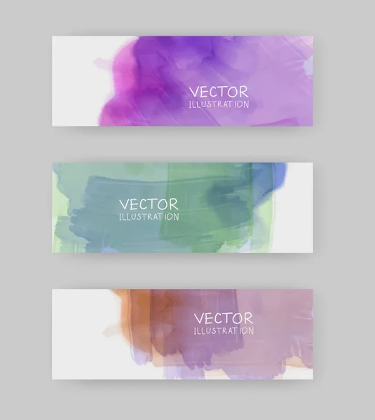 Vector banner shapes collection isolated on white — Stock Vector