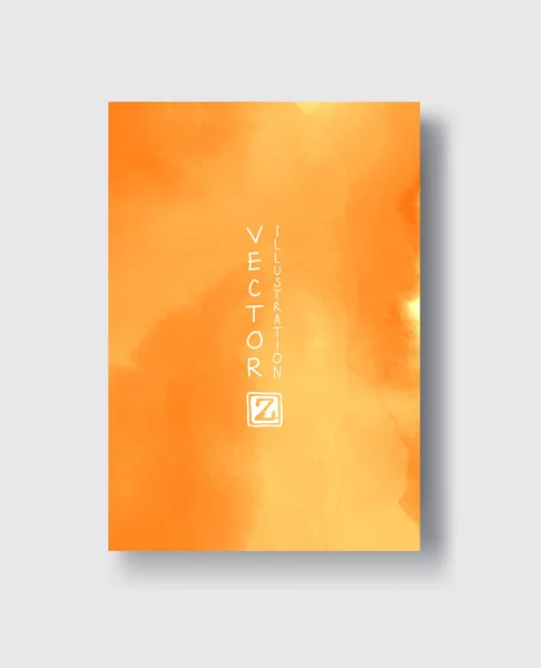 Elegante Broschüre Vorlage Design Tusche Pinselelement — Stockvektor