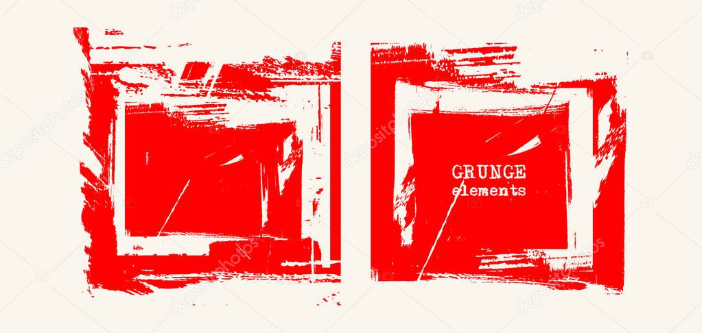 Set of grunge template backgrounds