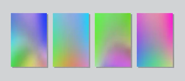 Set de gradiente de pantalla con fondos abstractos modernos . — Vector de stock