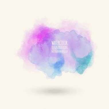 Vektör renk fırça darbeleri. Suluboya Grunge elemanları izole. Duman fırçalar tasarımınız için. Serbest el. Mürekkep sıçrama. Akrilik damgası. Vektör çizim