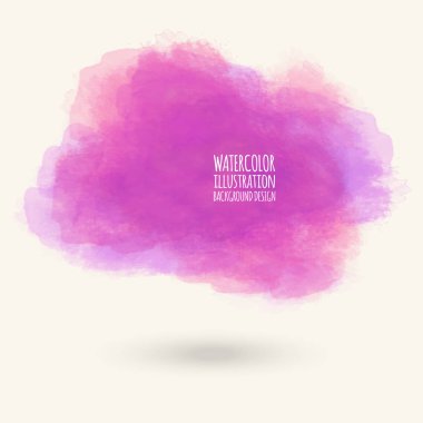 Vektör mor renk fırça darbeleri. Suluboya Grunge elemanları izole. Duman fırçalar tasarımınız için. Serbest el. Mürekkep sıçrama. Akrilik damgası. Vektör çizim