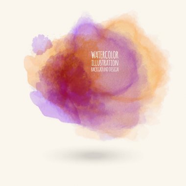 Vektör renk fırça darbeleri. Suluboya Grunge elemanları izole. Duman fırçalar tasarımınız için. Serbest el. Mürekkep sıçrama. Akrilik damgası. Vektör çizim