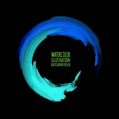 Neon boya soyut yuvarlak. Parlayan retro çerçeve. Vintage floresan daire sembolü. Club, bar veya Cafe siyah bir duvar için bir işaretçi yakma. Reklam, işaret, poster, afiş tasarım öğesi. Vektör çizim