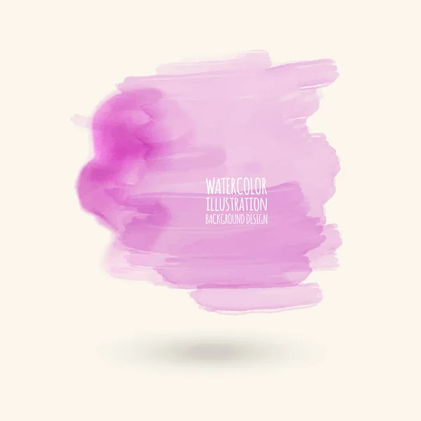Абстрактный Розовый Акварель Белом Фоне Цвет Брызг Бумаге Рука Нарисованная — стоковый вектор