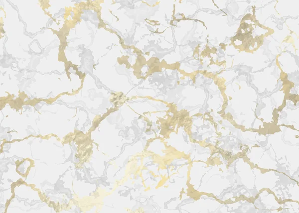 Mramor Golden Texturu Pozadí Abstraktní Vektorové Ilustrace — Stockový vektor