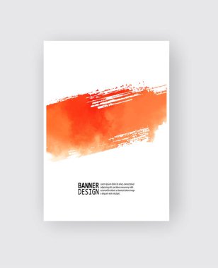 Suluboya kırmızı kan renk tasarım afiş. Vektör çizim