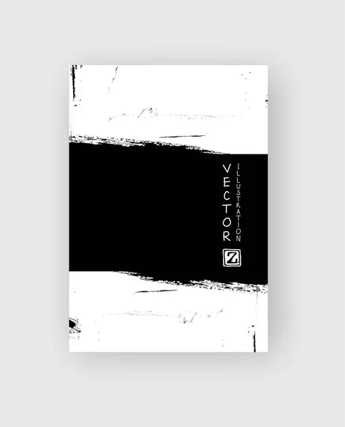 Μαύρο Πινέλο Μελάνι Εγκεφαλικό Επεισόδιο Λευκό Φόντο Ιαπωνικό Στυλ Εικονογράφηση — Διανυσματικό Αρχείο