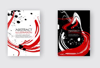 Beyaz arka planda siyah mürekkep fırça sıyrık.