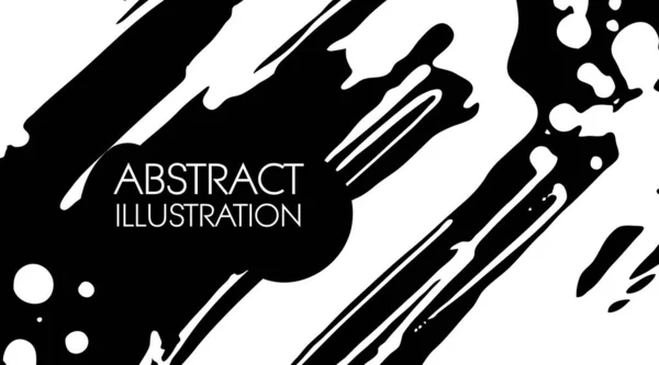 Cool vector heldere poster met abstracte inkt kleur elementen. — Stockvector