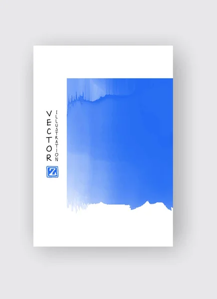Akvarell színes design banner. Absztrakt vektor-illusztráció — Stock Vector