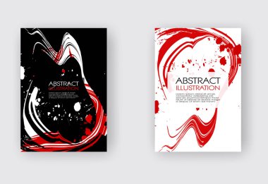 Beyaz arka planda siyah mürekkep fırça sıyrık.