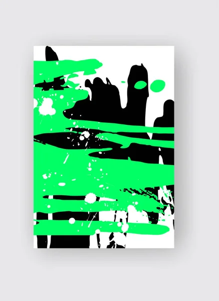 Poster luminoso vettore fresco con elementi colorati astratti . — Vettoriale Stock