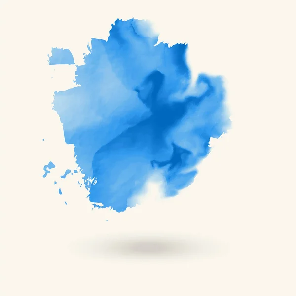 Abstract blue watercolor element for web design. Vector. — Stock Vector