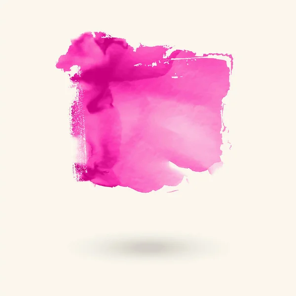 Elemento acquerello rosa astratto per il web design. Vettore . — Vettoriale Stock
