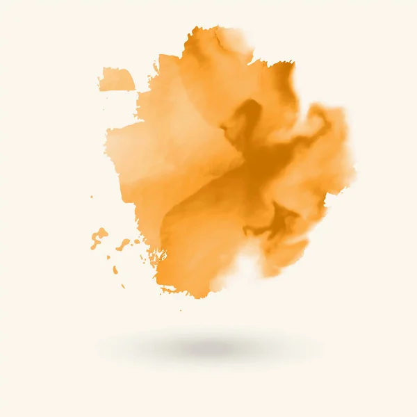 Abstract gold watercolor element for web design. Vector. — Stock Vector