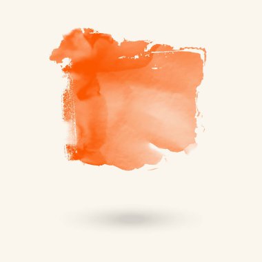 Web tasarımı için soyut mercan suluboya elementi. Vektör.