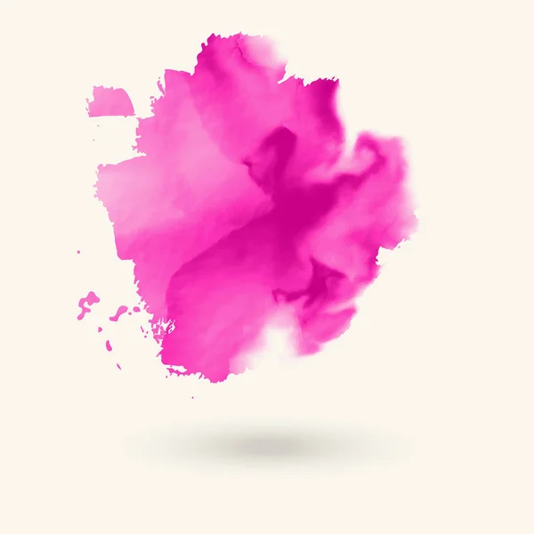 Elemento de acuarela rosa abstracto para el diseño web. Vector . — Archivo Imágenes Vectoriales