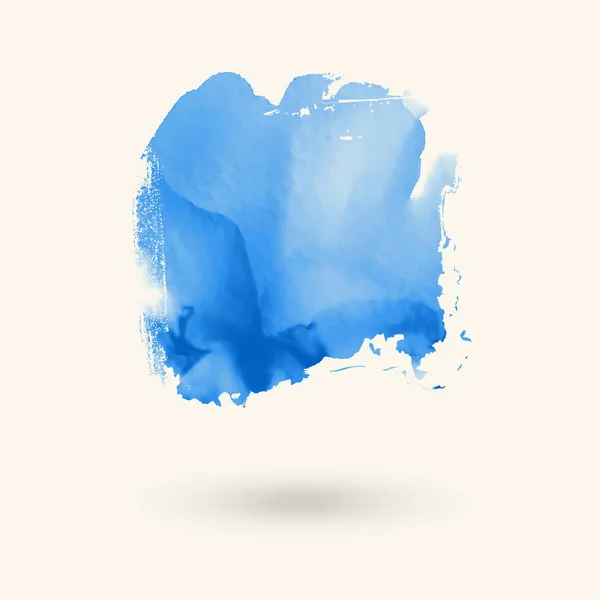Elemento acquerello blu astratto per il web design. Vettore . — Vettoriale Stock