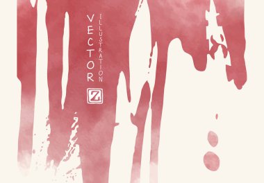 Beyaz arkaplanda soyut suluboya fırça ögesi.