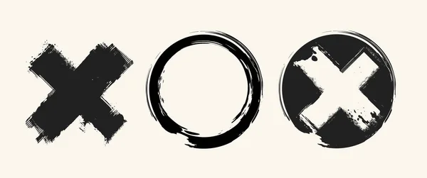 Élément de timbre grunge abstrait sur fond blanc. Vecteur — Image vectorielle