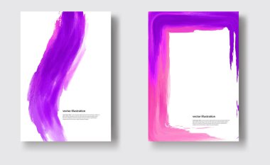 Vektör suluboya fırça darbesi. Vektör illüstrasyonu 10