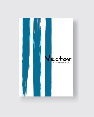 Grunge efektli soyut mürekkep fırçası pankartları