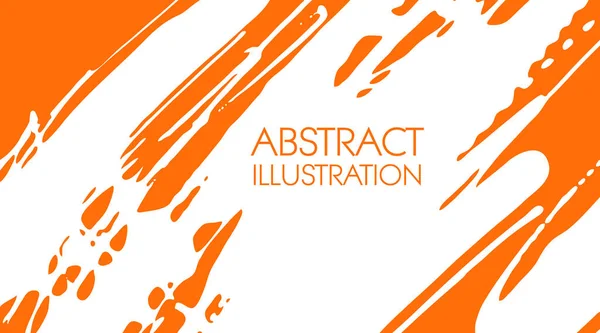 Cool vector heldere poster met abstracte inkt kleur elementen. — Stockvector