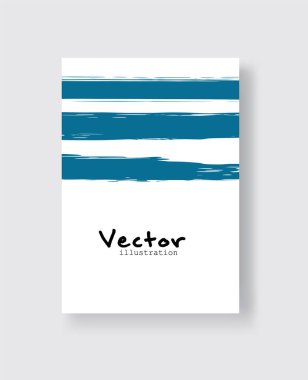 Grunge efektli soyut mürekkep fırçası pankartları