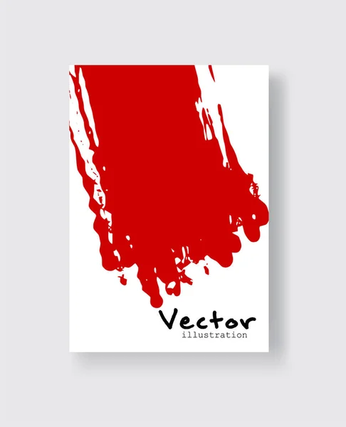 Banderas de pincel de tinta abstracta con efecto grunge — Archivo Imágenes Vectoriales