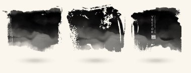 Sıçrama lekesi vektör kümesi doku pankartları.