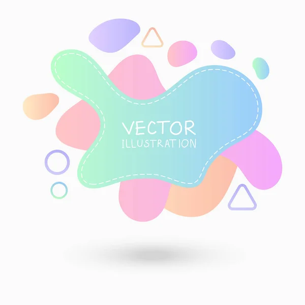 Dynamical colored forms. Abstract modern graphic elements. — Stock Vector