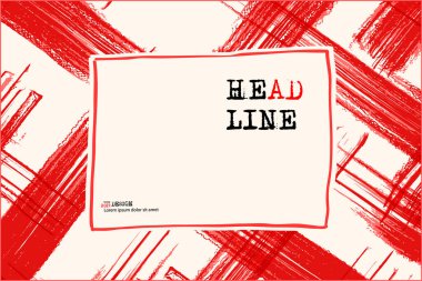 Kırmızı Hücre Arkaplanlı Broşür.