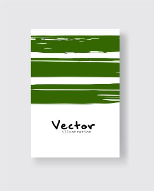 Grunge efektli soyut mürekkep fırçası pankartları