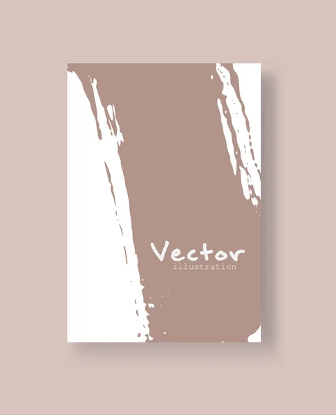 Banderas de pincel de tinta abstracta con efecto grunge — Vector de stock
