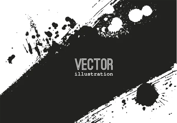 Pintar banner. Acidente vascular cerebral. Vector grunge fundo — Vetor de Stock