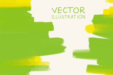 İş tasarım şablonları. Yeşil Boya Arkaplanlı Broşür.