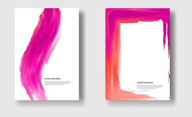 Suluboya fırça darbesi pankartı. Vernik sıçrama çizgisi izi.