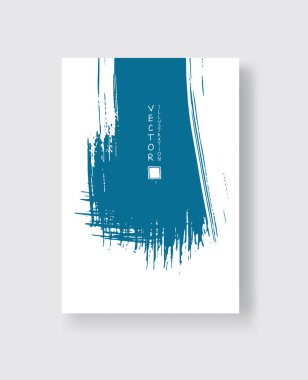 Grunge efektli soyut mürekkep fırçası pankartları