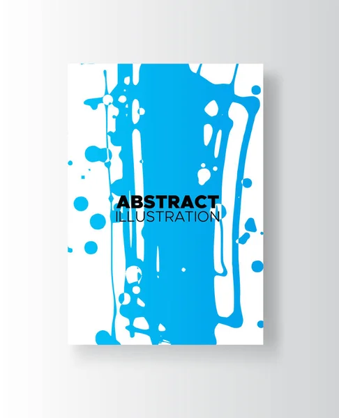 Bannières vectorielles abstraites modernes. Formes d'affiche de style encre de couleurs dégradées sur fond blanc . — Image vectorielle