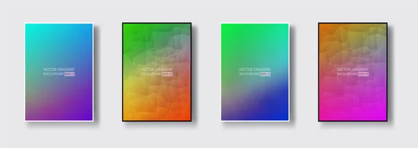 Kreativní Design Abstraktní Plakát Pulzující Přechodu Mash Barevné Světlé Pozadí — Stockový vektor