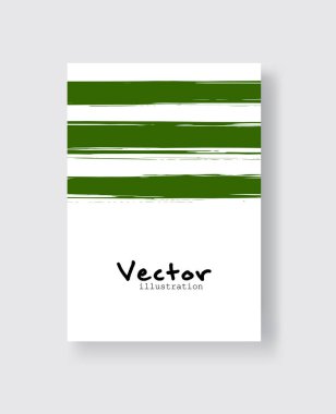 Grunge efektli soyut mürekkep fırçası afişleri. Vektör illüstrasyonu