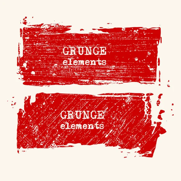 Grunge Vektör Çerçeveleri Kümesi Grunge Geçmişi Soyut Retro Arka Plan — Stok Vektör