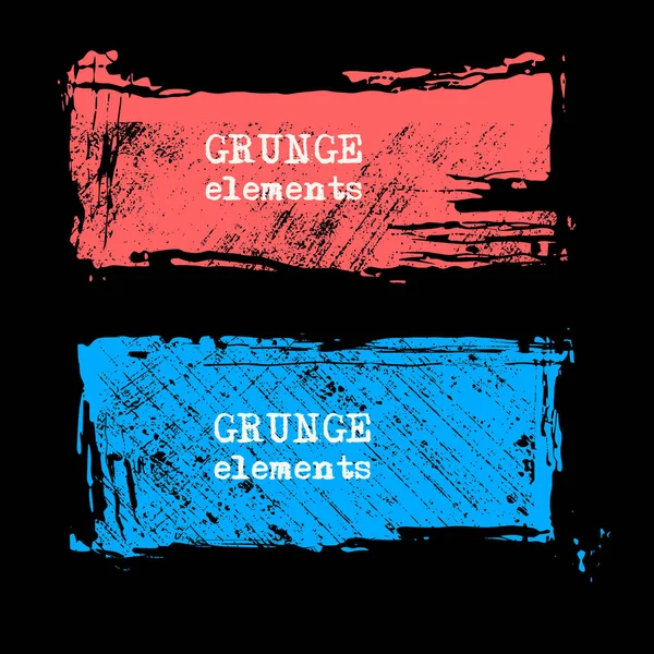 Conjunto Marcos Vectoriales Grunge Fondo Grunge Fondo Retro Abstracto Fondos — Vector de stock