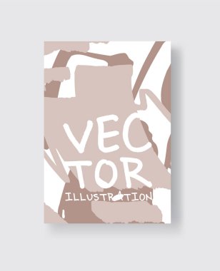 Sanatsal yaratıcı evrensel kartlar. El yapımı kumaşlar. Poster, kart, pankart, broşür, broşür, ilanlar için tasarım