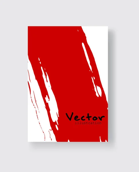 Pancartas Abstractas Pincel Tinta Con Efecto Grunge Ilustración Vectorial — Archivo Imágenes Vectoriales