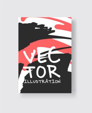 Sanatsal yaratıcı evrensel kartlar. El yapımı kumaşlar. Poster, kart, pankart, broşür, broşür, ilanlar için tasarım.